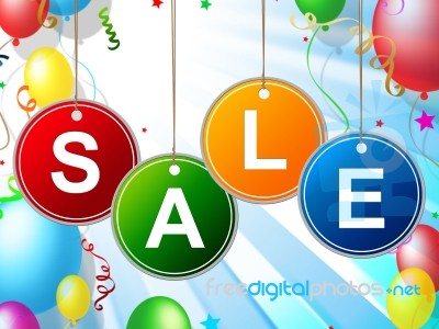 Kids Sale Shows Toddlers Cheap And Discounts Stock Image