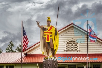 King Kamehameha Statue Stock Photo