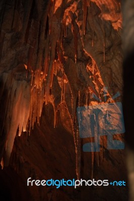 King Soloman Cave In Mole Creek, Tasmania Stock Photo