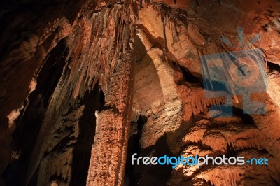 King Soloman Cave In Mole Creek, Tasmania Stock Photo