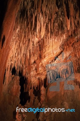 King Soloman Cave In Mole Creek, Tasmania Stock Photo