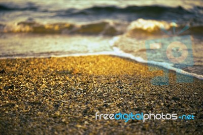 Kings Beach In The Sunshine Coast, Queensland Stock Photo