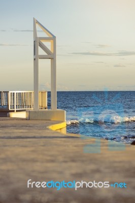 Kings Beach In The Sunshine Coast, Queensland Stock Photo