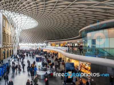 Kings Cross Underground Station Stock Photo