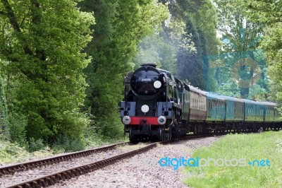 Kingscote, Sussex/uk - May 23 : Rebuilt Bulleid Light Pacific No… Stock Photo