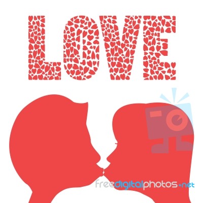 Kiss Of Love Stock Image