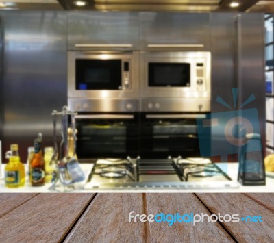 Kitchen Room Interior Stock Photo