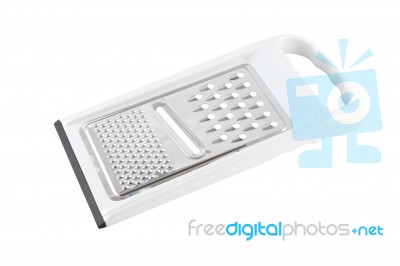 Kitchen Scraper Plastic Frame On White Background Stock Photo