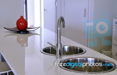 Kitchen Sink Stock Photo