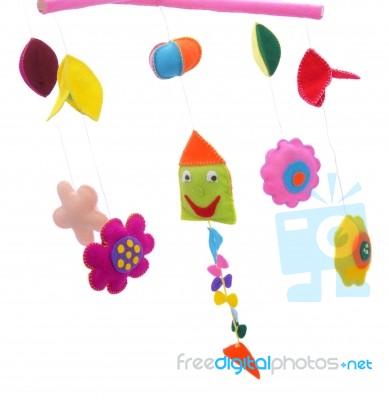 Kite And Flowers Stock Photo