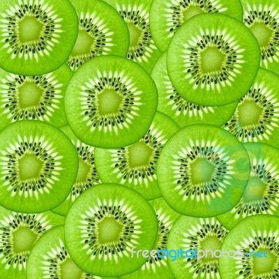 Kiwi Fruit Background Stock Photo