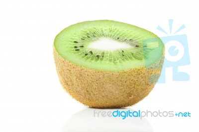 Kiwi Isolated On White Stock Photo