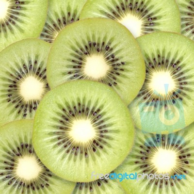 Kiwi Slices Stock Photo