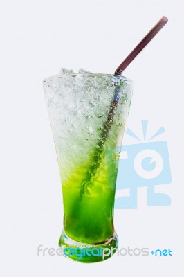 Kiwi Soda Stock Photo