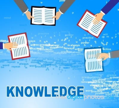 Knowledge Books Show Know How And Wisdom Stock Image