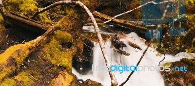 Knyvet Falls In Cradle Mountain Stock Photo