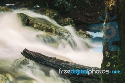 Knyvet Falls In Cradle Mountain Stock Photo