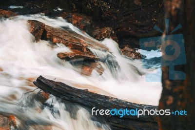 Knyvet Falls In Cradle Mountain Stock Photo