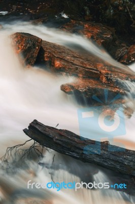 Knyvet Falls In Cradle Mountain Stock Photo