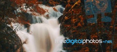 Knyvet Falls In Cradle Mountain Stock Photo