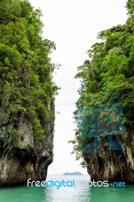 Koh Hong Island Krabi In Thailand Between The Rock Stock Photo