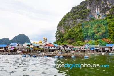 Koh Panyee Or Punyi Island Village Is Floating Stock Photo