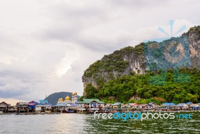 Koh Panyee Or Punyi Island Village Is Floating Stock Photo