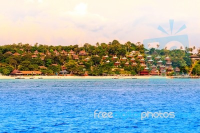 Koh Phi Phi Don In Andaman Sea, Phi Phi Islands Krabi, South Of Stock Photo