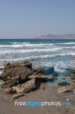 Kos Beach Stock Photo