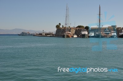 Kos Harbour Stock Photo