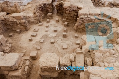 Kourion, Cyprus/greece - July 24 : Remains At The Ancient City O… Stock Photo