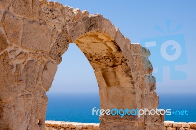 Kourion, Cyprus/greece - July 24 : Remains At The Ancient City O… Stock Photo