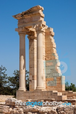 Kourion, Cyprus/greece - July 24 : Temple Of Apollo At Kourion I… Stock Photo