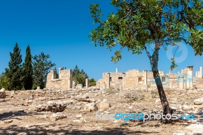 Kourion, Cyprus/greece - July 24 : Temple Of Apollo Hylates Near… Stock Photo