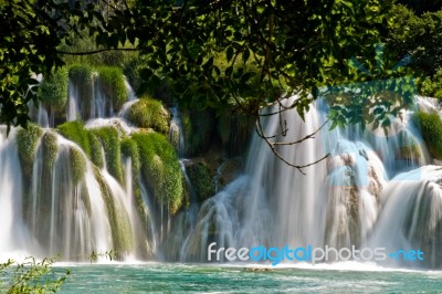 Krka Waterfall Stock Photo