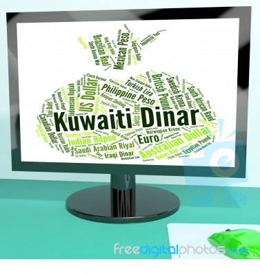 Kuwaiti Dinar Represents Currency Exchange And Currencies Stock Image