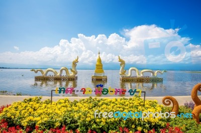 Kwan Phayao (phayao Lake) Is Popular Natural Attraction In Phayao. Landmark Of Phayao In Thailand Stock Photo