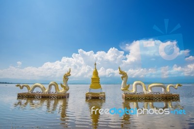 Kwan Phayao (phayao Lake) Is Popular Natural Attraction In Phayao. Landmark Of Phayao In Thailand Stock Photo