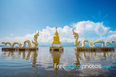 Kwan Phayao (phayao Lake) Is Popular Natural Attraction In Phayao. Landmark Of Phayao In Thailand Stock Photo