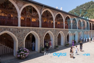 Kykkos Monastery Near Pedoulas In Cyprus Stock Photo