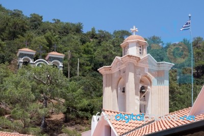 Kykkos Monastery Near Pedoulas In Cyprus Stock Photo