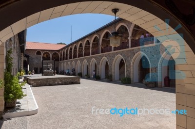 Kykkos Monastery Near Pedoulas In Cyprus Stock Photo