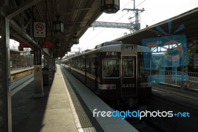 Kyoto Trains Stock Photo