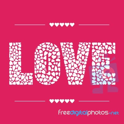 L O V E Card5 Stock Image