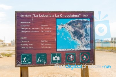 La Loberia To La Chocolatera Trail In Salinas Ecuador Stock Photo