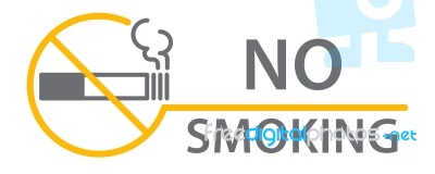 Label No Smoking Sticker Stock Image