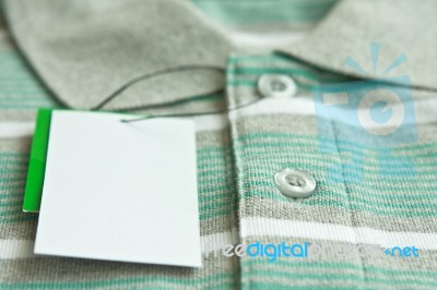 Label Of New Men S Clothes Stock Photo