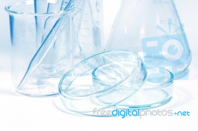 Laboratory Glassware Stock Photo