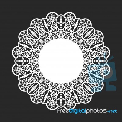 Lace Doily Stock Image