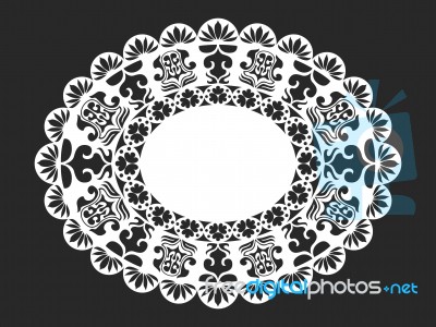 Lace Doily Stock Image